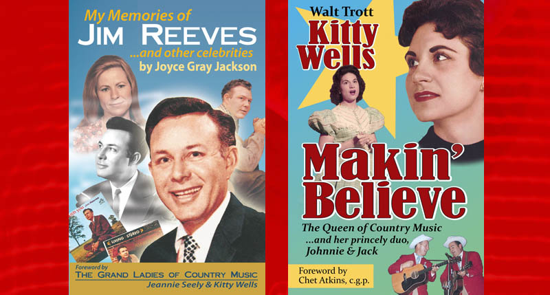 cover designs for Jim Reeves and Kitty Wells books